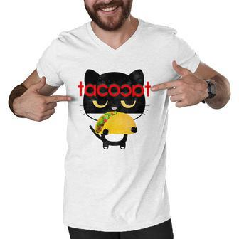 Tacocat Funny Cat Lovers Gift Men V-Neck Tshirt | Mazezy