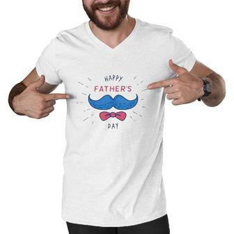 The Best Father In The World Happy Fathers Day Men V-Neck Tshirt | Mazezy