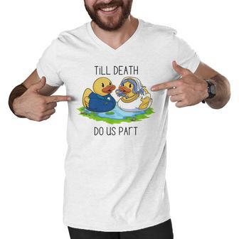 Till Death Do Us Part Men V-Neck Tshirt - Monsterry DE