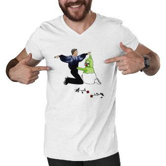 Torvill And Deans Dancing On Ice Men V-Neck Tshirt | Mazezy