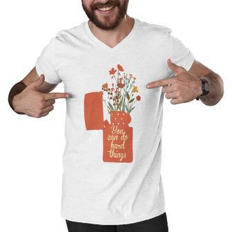 Trending On Summer Floral Women Trending Men V-Neck Tshirt | Favorety