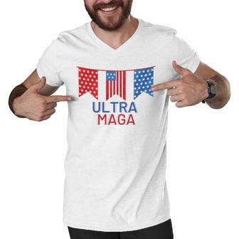 Ultra Maga And Proud Of It V13 Men V-Neck Tshirt | Favorety CA