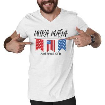 Ultra Maga And Proud Of It V15 Men V-Neck Tshirt | Favorety UK