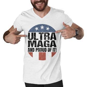 Ultra Maga And Proud Of It V19 Men V-Neck Tshirt | Favorety