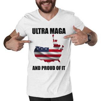 Ultra Maga And Proud Of It V3 Men V-Neck Tshirt | Favorety AU