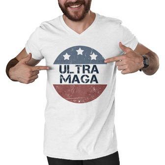 Ultra Maga And Proud Of It V4 Men V-Neck Tshirt | Favorety UK