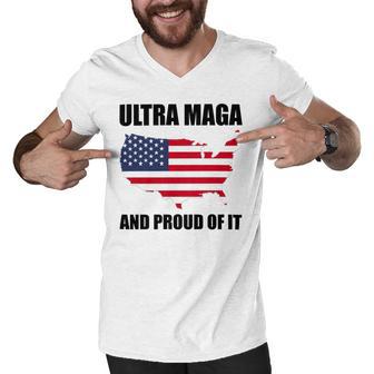 Ultra Maga And Proud Of It V6 Men V-Neck Tshirt | Favorety UK