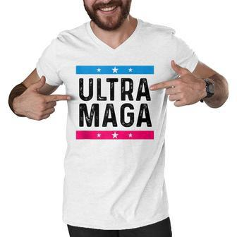 Ultra Mega Patriotic Trump Republicans Conservatives Men V-Neck Tshirt - Seseable
