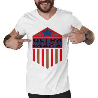 Vintageultra Maga And Proud Of It Men V-Neck Tshirt | Favorety UK