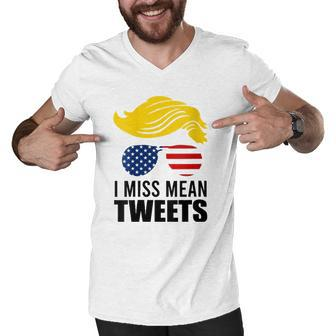 Womens Trump Fathers Day Gas Prices I Miss Mean Tweets July 4Th Men V-Neck Tshirt | Mazezy
