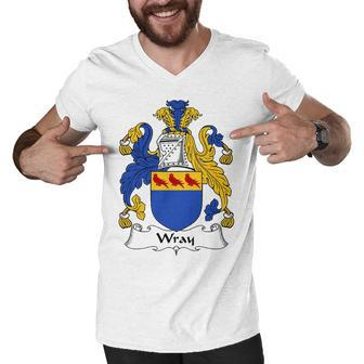 Wray Coat Of Arms Family Crest Shirt Essential T Shirt Men V-Neck Tshirt - Seseable