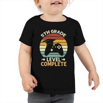 5Th Grade Gamer Graduate Graduation 2022 Vintage Toddler Tshirt | Mazezy