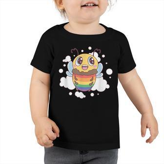 Bee Bee Bee Lgbt Pride Month Gay Homosexual Design For Lesbian Queer Toddler Tshirt - Monsterry