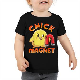 Chicken Chicken Chick Magnet Funny Halloween Costume Magnetic Little Chicken Toddler Tshirt - Monsterry