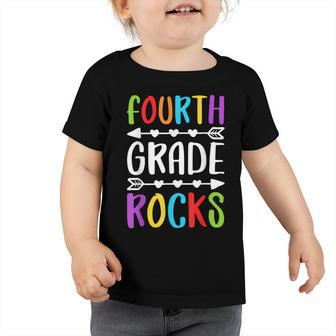 Fourth Grade Rocks 4Th Grade Back To School Toddler Tshirt - Seseable