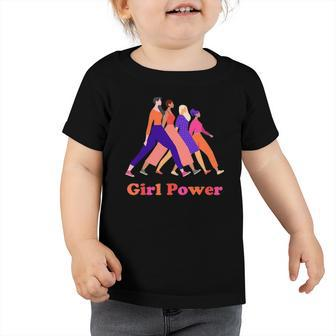 Girl Power Grl Pwr Feminist Toddler Tshirt | Mazezy