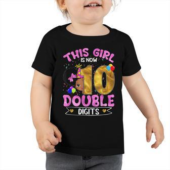 Its My 10Th Birthday This Girl Is Now 10 Black Girls Kids Toddler Tshirt - Seseable