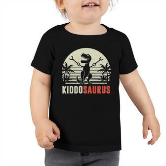 Kids Boy Kiddosaurus Funny Kiddo-Saurus T-Rex Dinosaur Kid Toddler Tshirt | Mazezy