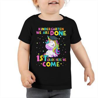 Kindergarten Graduation Magical Unicorn For Girls Graduate Toddler Tshirt | Mazezy