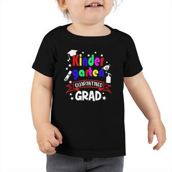 Kindergarten Quarantined Last Day Of School Graduation Kids Toddler Tshirt | Mazezy DE