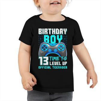 Level 13 Unlocked Video Game 13Th Birthday Official Nager Toddler Tshirt - Seseable