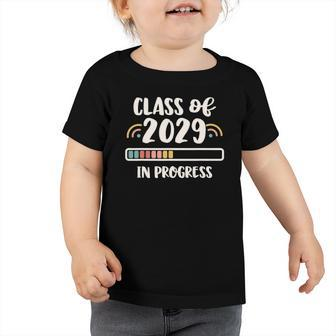 Online Virtual School In Progress Class Of 2029 Graduation Toddler Tshirt | Mazezy UK