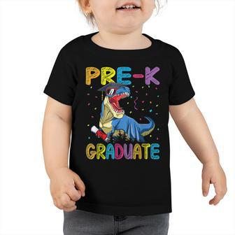 Pre-K Graduate Dinosaur T-Rex Pre Kindergarten Graduation Toddler Tshirt | Mazezy