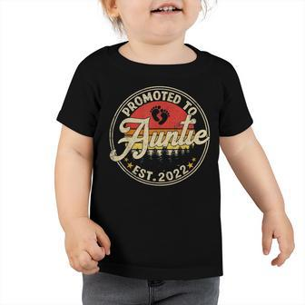 Promoted To Auntie Est 2022 Toddler Tshirt - Monsterry