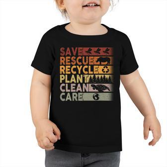 Save Rescue Recycled Plant Clean Care Toddler Tshirt - Monsterry