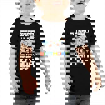 Stepbrother Of The Birthday Boy Matching Video Game Birthday Toddler Tshirt | Mazezy
