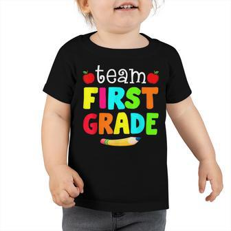Team First Grade 1St Grade Back To School For Boy Kids Girl Toddler Tshirt - Seseable