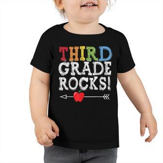Third Grade Rocks Teacher Student Kid Squad Back To School Toddler Tshirt - Seseable
