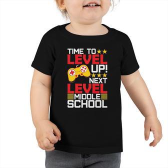 Time To Level Up Middle School Video Gamer Graduation Toddler Tshirt | Mazezy DE
