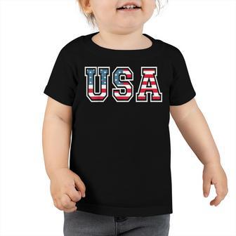 Usa Us Flag Patriotic 4Th Of July America V2 Toddler Tshirt | Mazezy UK
