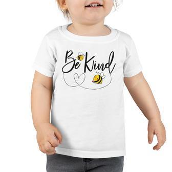 Be Kind Bees Insect Lover Funny Kindness Friendly Kids Heart Toddler Tshirt
