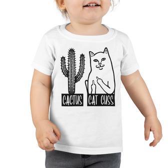 Cat Cuss Cactus Funny Cat Joke Toddler Tshirt | Favorety AU