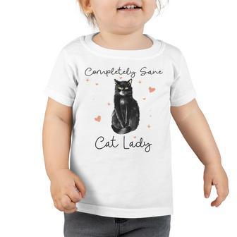 Completely Sane Cat Lady Cat Lover Toddler Tshirt | Favorety UK