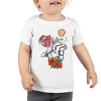 Flower Heart Spring Happy Toddler Tshirt | Favorety UK