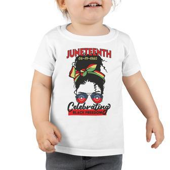 Free-Ish Juneteenth Celebrate Black Freedom Free-Ish 1865 Messy Bun Afro Mom Toddler Tshirt | Favorety UK