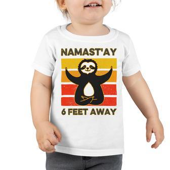 Funny Cute Sloth Yoga Namastay Social 863 Shirt Toddler Tshirt | Favorety