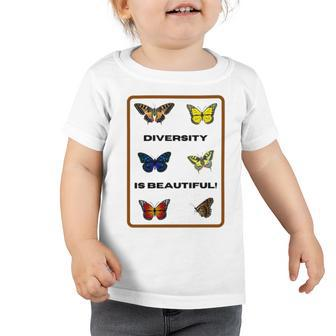 Funny The Butterfly Diversity Is Beatifull Tshirt Toddler Tshirt | Favorety UK
