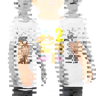 Kids 2Nd Birthday Gone Fishin Sign Underwater Ocean Boys Girls Toddler Tshirt | Mazezy