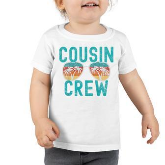 Kids Cousin Crew Family Vacation Summer Vacation Beach Sunglasses Toddler Tshirt - Seseable