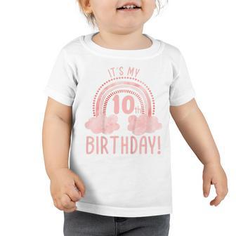Kids Its My 10Th Birthday 10 Years Old Tenth Birthday Toddler Tshirt - Seseable