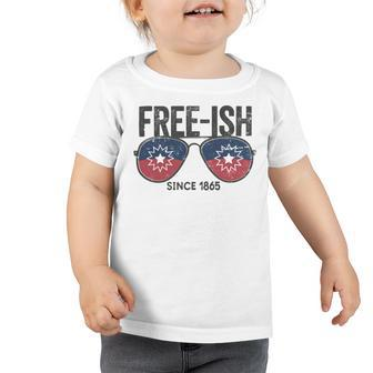 Premium Free-Ish Juneteenth Celebrate Black Freedom Free-Ish 1865 Messy Bun Afro Mom Toddler Tshirt | Favorety UK