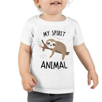 Sloth My Spirit Animal Nap Sloth Lazy 843 Shirt Toddler Tshirt | Favorety