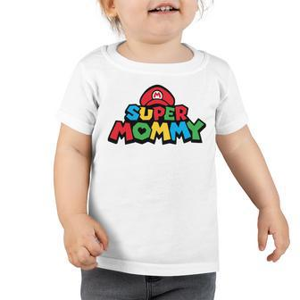 Super Mommy Funny Mom Mothers Day Idea Video Gaming Lover Gift Birthday Holiday By Mesa Cute Toddler Tshirt | Favorety UK