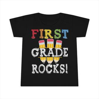 1St Grade Rocks Back To School Student Kid Teacher Team Infant Tshirt - Seseable