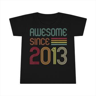 9 Year Old Gifts Awesome Since 2013 9Th Birthday Retro Infant Tshirt - Seseable