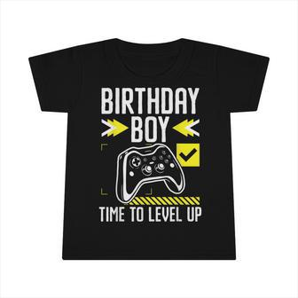 Birthday Boy Time To Level Up Video Game Gift For A Gamer Infant Tshirt - Seseable